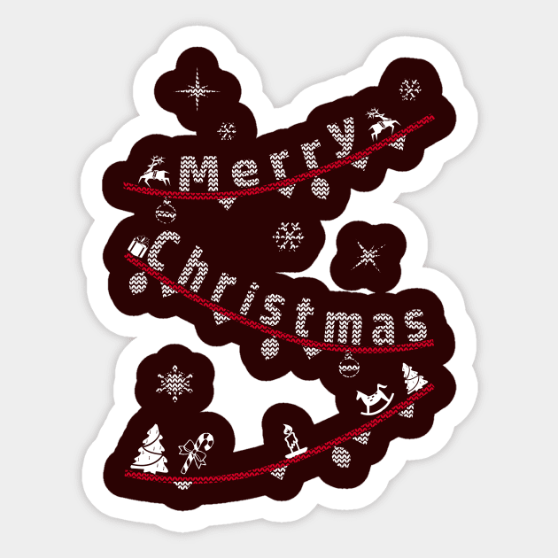 Merry Christmas Sticker by Alexh1